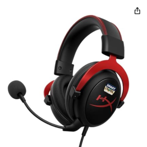 HyperX Cloud II Smartchoice Wired Gaming Headset for PC, PS5 / PS4. Active Noise Cancellation, Over Ear, circumaural, Closed Back, HyperX Virtual 7.1 Surround Sound - Black-Red (4P5M0AA)