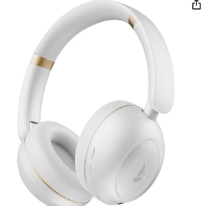 boAt 2025 Launch Rockerz Prime 415, 360 Spatial Audio, 120H Battery, 40mm Drivers, AI-ENx Tech, Beast Mode, ASAP Charge & App Support, Bluetooth Headphones, Wireless Headphone with Mic (White Sabre)